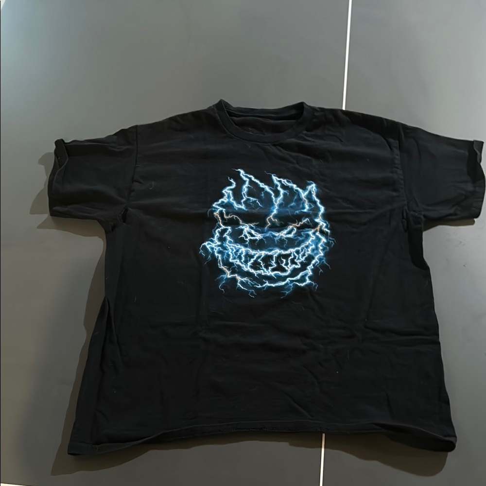 Spitfire Black and Blue Short Sleeve Tee